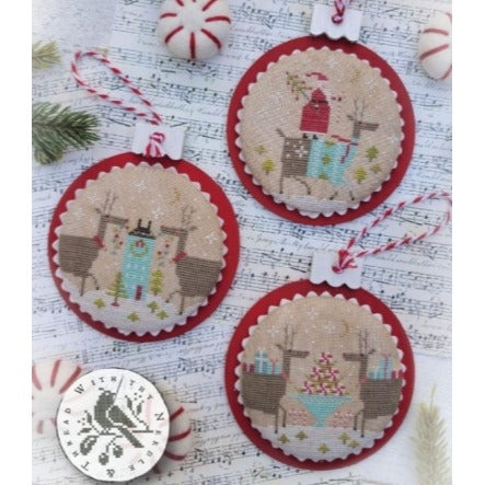 Reindeer Games Cross Stitch Chart by Brenda Gervais (with Thy Needle & Thread)