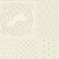Sashiko Stitchery Panel by Devonstone