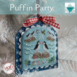 Puffin Party Cross Stitch Chart by Hands On Design