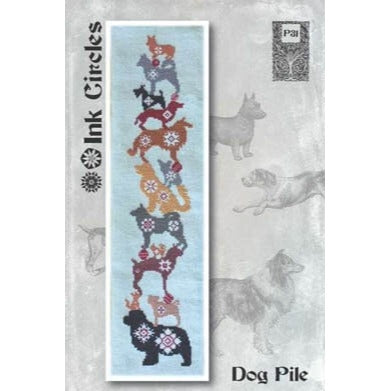 Dog Pile Cross Stitch Chart by Ink Circles