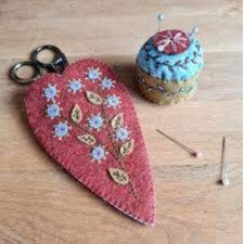 Embroidered Scissors Pouch Felt Craft Kit by Corinne Lapierre