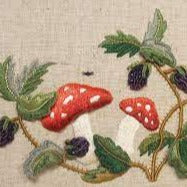 Toadstools and Brambles Stumpwork Embroidery Kit by Anna Scott