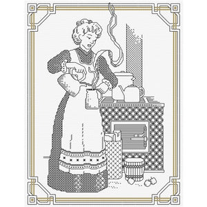 Country Wife Blackwork hart by Country Threads