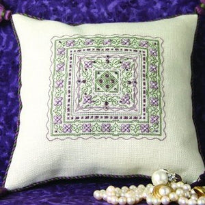 Sparkling Violets Pillow by The Sweetheart Tree