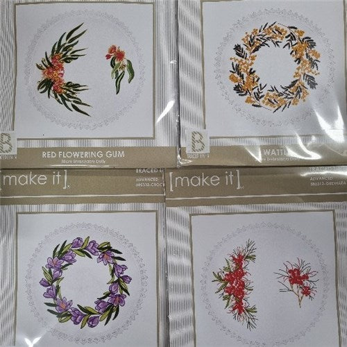 Embroidered Doily by Make It - 30cm