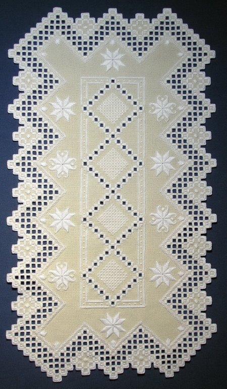Fall Blooms Runner by Satin Stitches