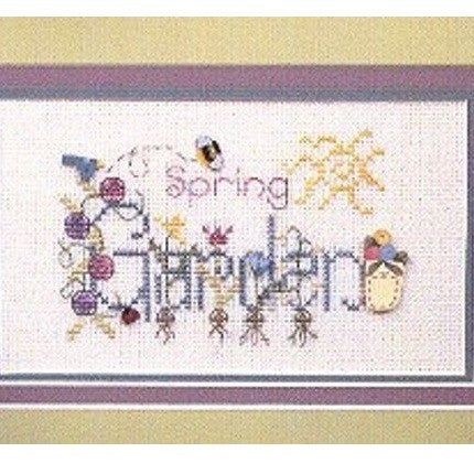 Spring Garden Cross Stitch Chart and Button Pack by Shepherd's Bush