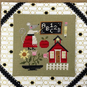 Mouse's Schoolhouse Cross Stitch Chart by Tiny Modernist