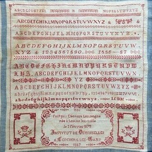 Eleonore Lenseigne 1887 Cross Stitch Chart by Reflets de Soie
