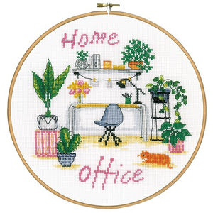 Home Office Counted Cross Stitch Kit by Vervaco PN-0195988