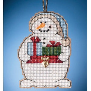 Giving Snowman Snow Fun Charmed Ornament Kit by Mill Hill  - 2021 Series