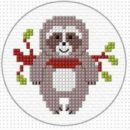 Cross Stitch Sloth Kit by Create Handmade