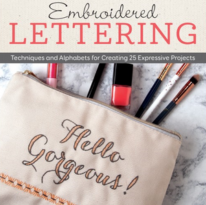 Embroidered Lettering by Debra Valencia