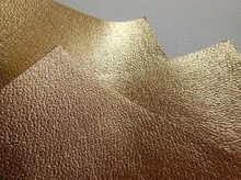 Goldwork Threads - Gold Kid Leather 10cm square