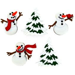 Dress It Up Buttons - Christmas Themed
