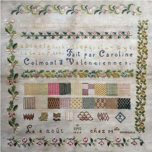 Caroline Colmont Cross Stitch Chart by Reflets de Soie