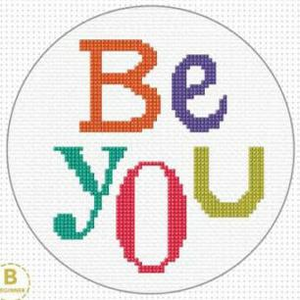 Be You Cross Stitch Kit by Create Handmade