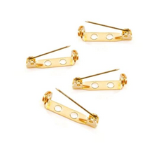 Brooch Back 20mm Gold