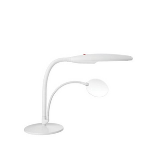 Daylight Swan Table Lamp with Magnifier 18W