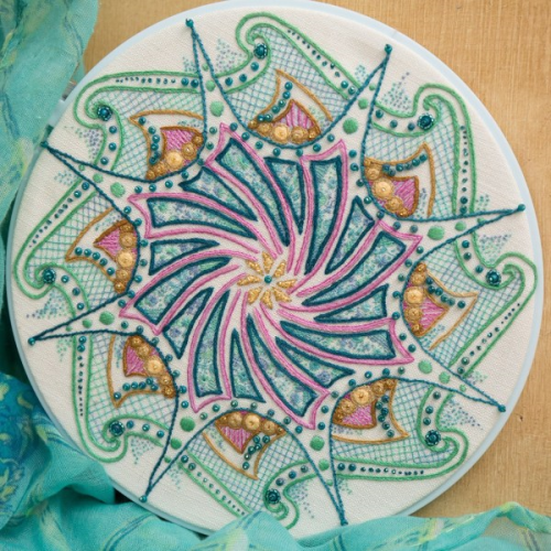 Seaspray Mandala Print and Bead Pack by Hazel Blomkamp