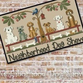 Neighborhood Dog Show by Little House Needlworks