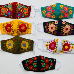 Embroidered Reuseable Face Masks from San Cristobal