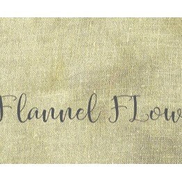 32CT Fox and Rabbit Hand Dyed linen Flannel Flower Fat Half Yard
