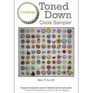 Toned Down Circle Sampler Pattern by Sue Spargo