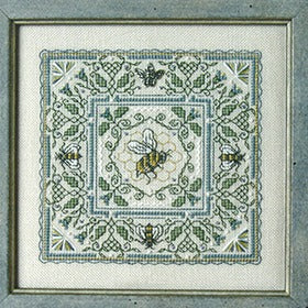 Queen in the Middle Cross Stitch Chart and Charm by The Bee Cottage