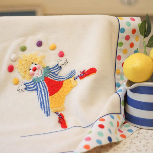 Jelly bean the Clown Thread Painting Pattern by Jenny McWhinney Designs
