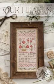 Our Hearts Cross Stitch Chart by With Thy Needle and Thread (Brenda Gervais)