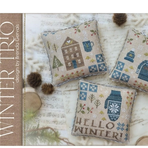 Winter Trio Cross Stitch Chart by With Thy Needle and Thread (Brenda Gervais )