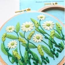 Daisy Field Beginner Embroidery Kit by Jessica Long
