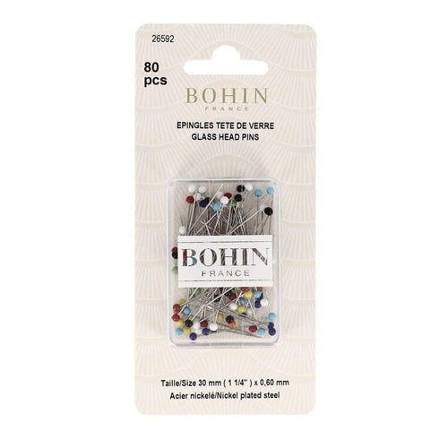 Bohin Glass Head Pins