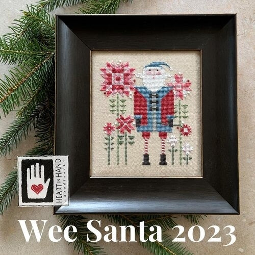 Wee Santa 2023 Cross Stitch Chart by Heart in Hand