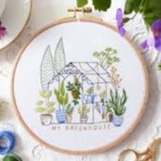 Tiny Greenhouse Embroidery Kit by Tamar Nahir-Yanai