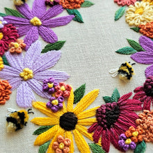 Bumblebee Bouquet Embroidery Kit  by Jessica Long Embroidery