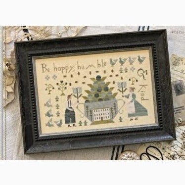 Be Happy Humble and Kind Cross Stitch Chart by Brenda Gervais (With Thy Needle and Thread)