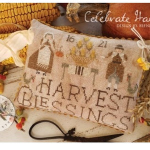 Celebrate Harvest Cross Stitch Chart by Brenda Gervais (with Thy Needle & Thread)