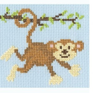 Monkey Mayhem Cross Stitch Kit by Bothy Threads
