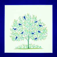 Blue Birds Counted Cross Stitch Kit by Gerda Bengtsson (Danish Handcraft Guild)