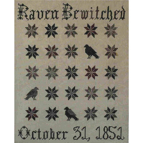 Raven Bewitched Cross Stitch Chart by Blackbird Design