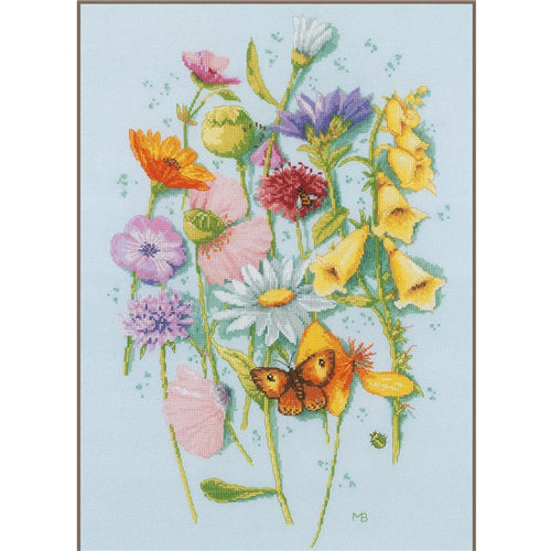 One Flower of Each Cross Stitch Kit by Lanarte - PN0200466