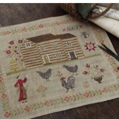 Houses of Berry's Chapel Road Miss Baxter's House Sampler Cross Stitch Chart by Stacy Nash
