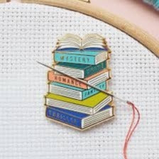 Books Magnetic Needle Minder by Caterpillar Cross Stitch