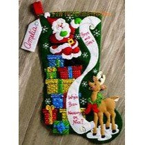 The List Felt Christmas Stocking Kit by Bucilla