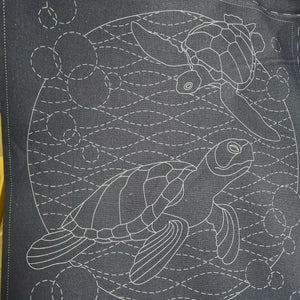 Ocean Sashiko Stitchery Panel by Devonstone