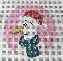 Christmas Duck Ornament Handpainted Needlepoint Canvas by Iluminara Studios