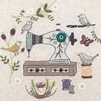 Atelier de Couture (Sewing Machine) Embroidery Kit by Un Chat Dans L'Aguille
