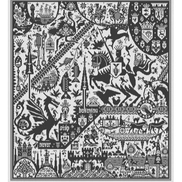 The Fisher King Cross Stitch Chart by Long Dog Samplers
